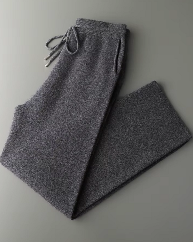 CASHMERE RELAXED STRAIGHT TROUSERS