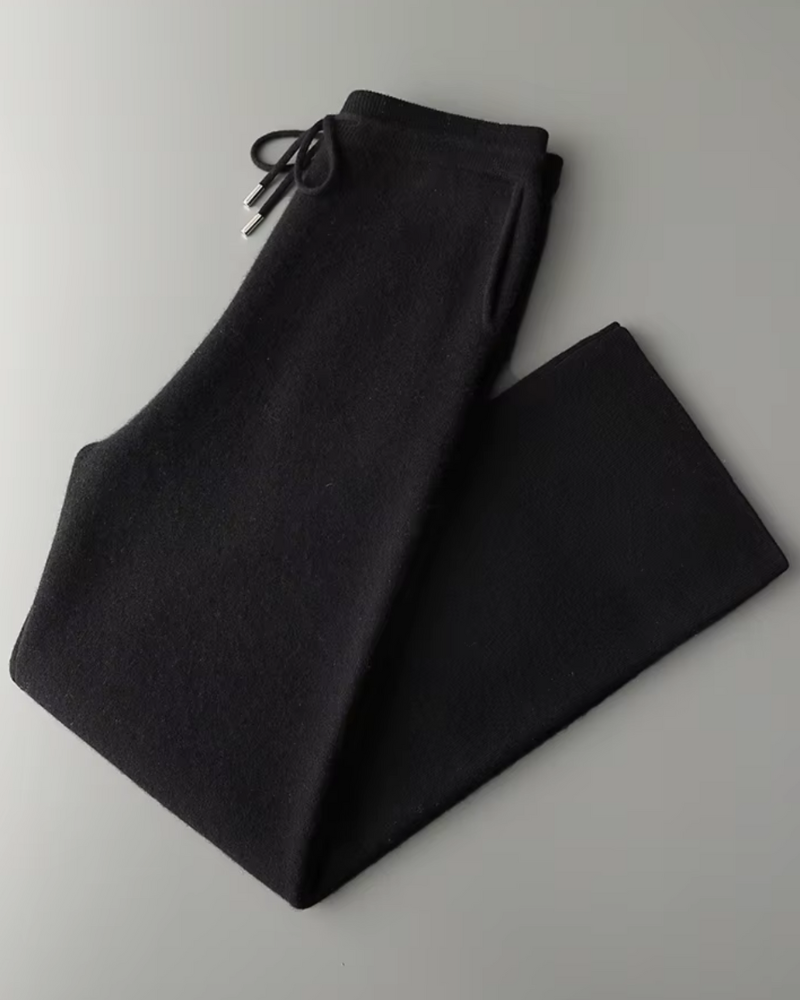 CASHMERE RELAXED STRAIGHT TROUSERS