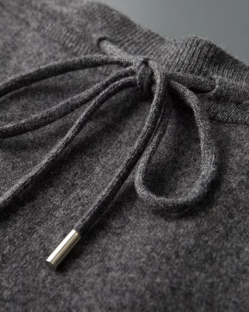 MERINO WIDE STRIPED LEISURE TROUSERS