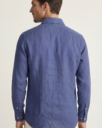 CAPRI LINEN SHIRT - NAVY BLUE