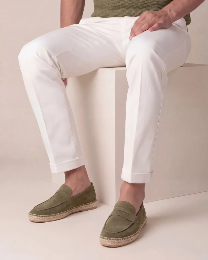 OCEAN SUEDE MULE - OLIVE