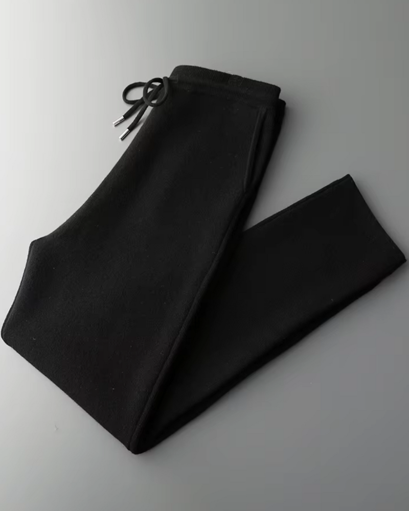 MERINO LEISURE STRAIGHT TROUSERS