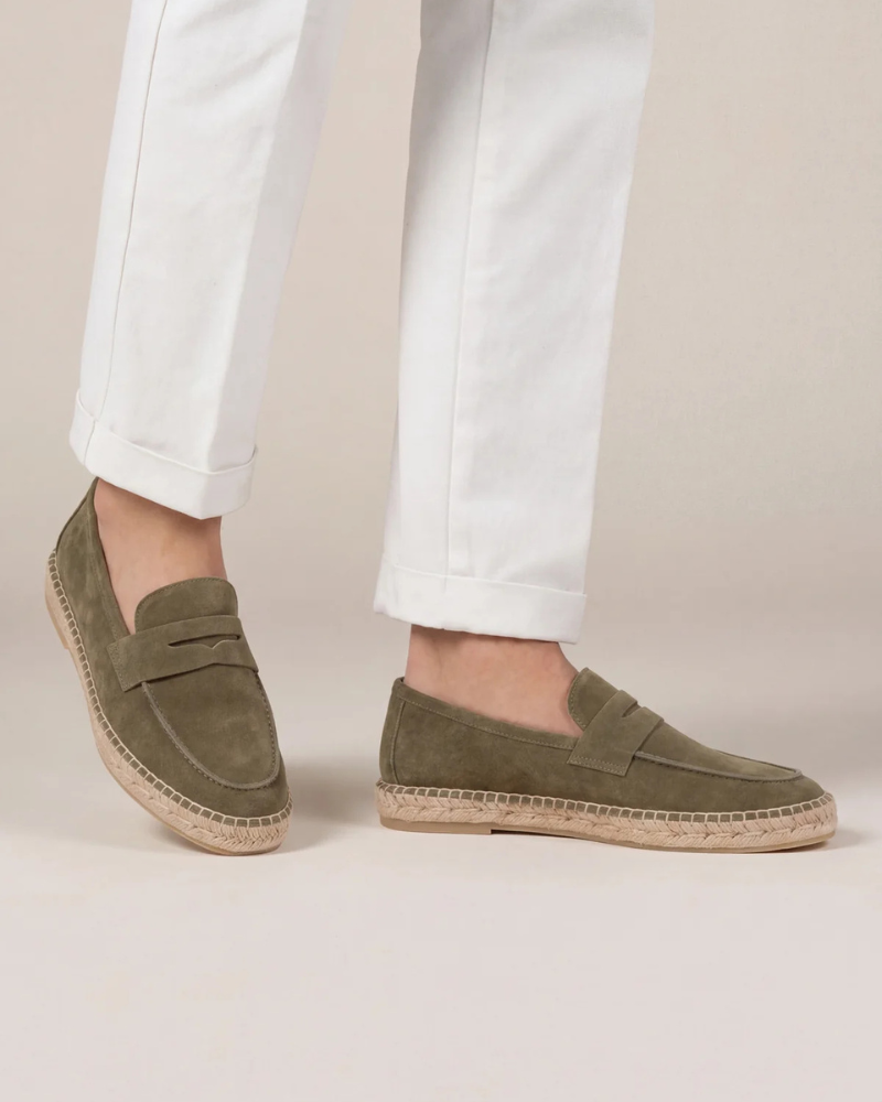 OCEAN SUEDE MULE - OLIVE