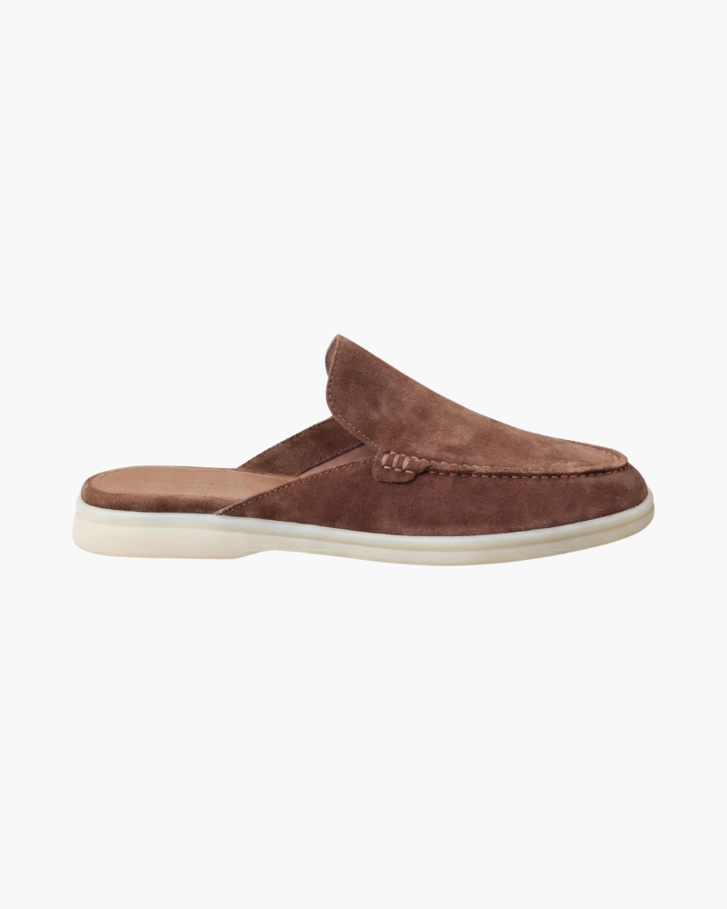 PORTSIDE SUEDE MULE - BROWN