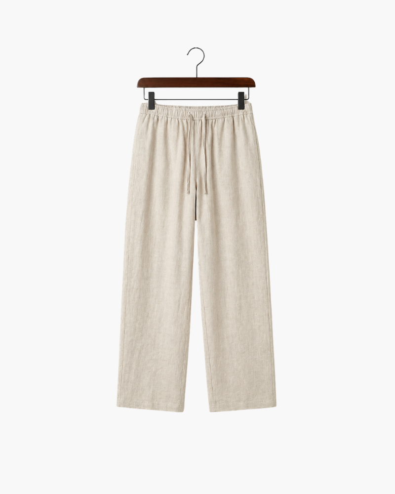 CATANIA LINEN TROUSERS - BEIGE