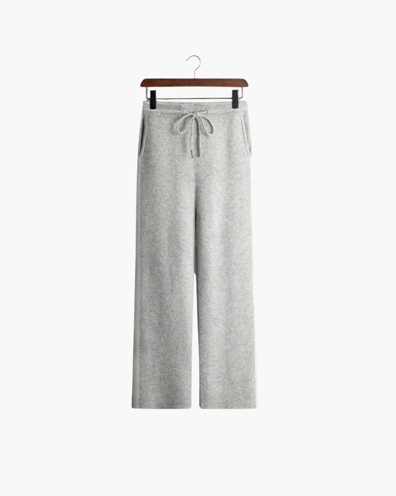 MERINO WIDE STRIPED LEISURE TROUSERS