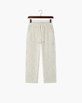 VIENA STRIPE LINEN TROUSERS - BEIGE