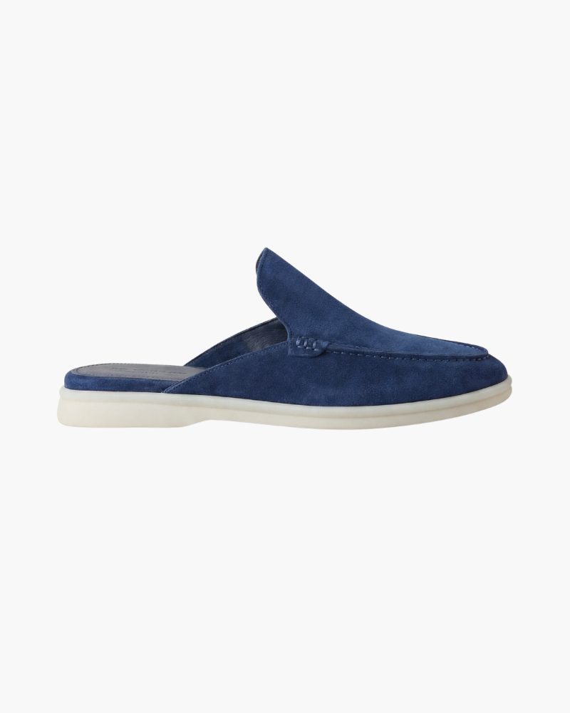 PORTSIDE SUEDE MULE - BLUE