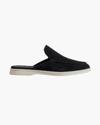 PORTSIDE SUEDE MULE - BLACK
