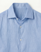 CAPRI LINEN SHIRT - SEA BLUE