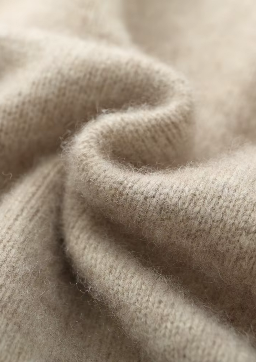 PURE EXTRA-FINE MERINO WOOL SAND LUZZO SET