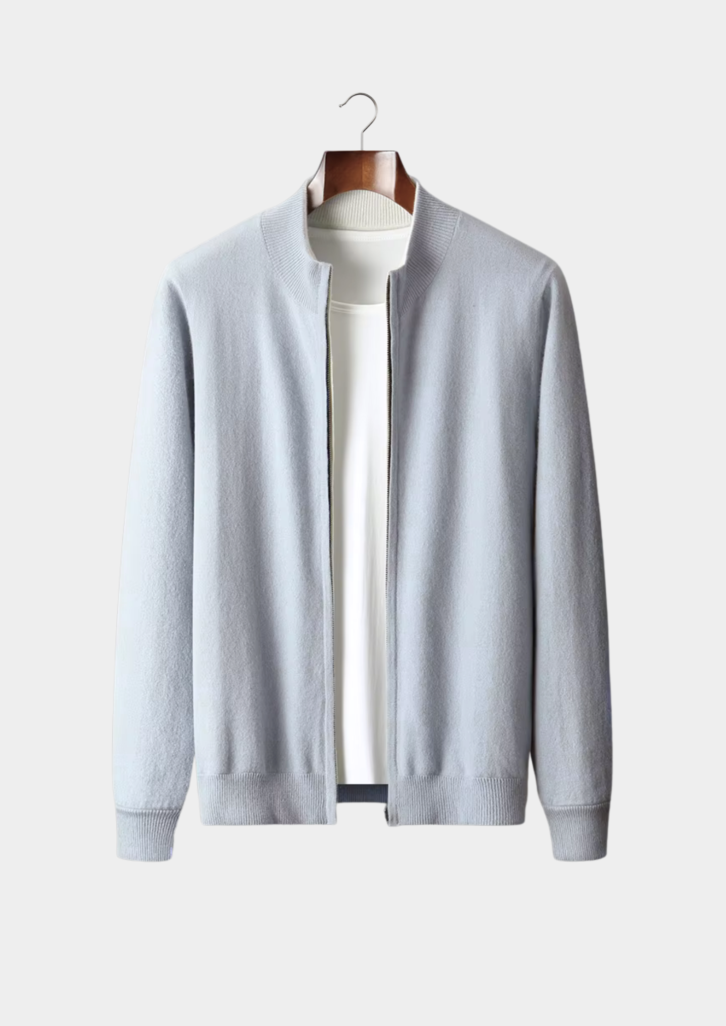 Pure Extra- Cashmere  Wool Zip Cardigan