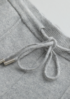 Pure Extra-Fine Merino Wool Light Gray Luzzo Set