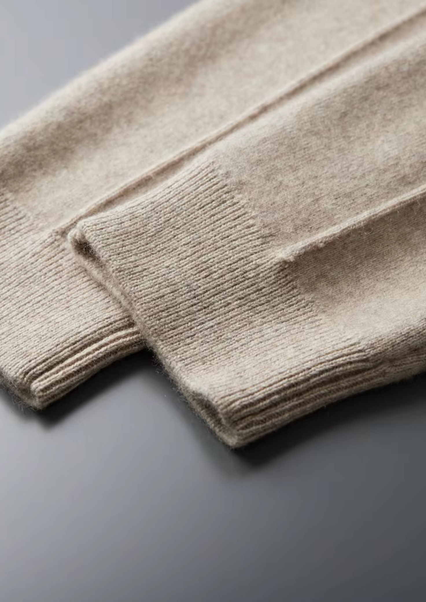 PURE EXTRA-FINE MERINO WOOL SAND LUZZO SET
