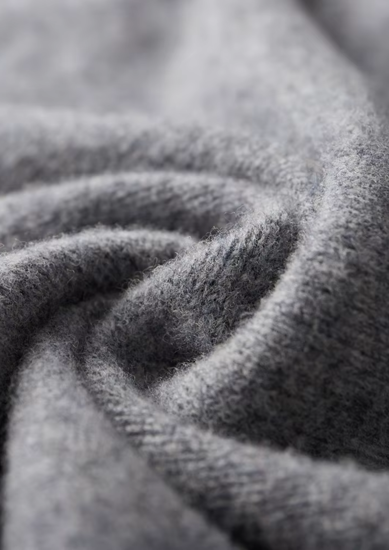 Pure Extra-Fine Merino Wool Two-Tone Zip Cardigan