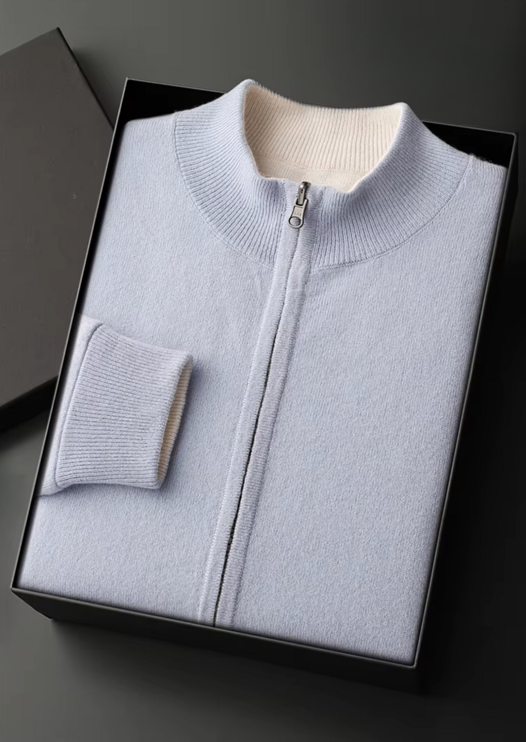Pure Extra- Cashmere  Wool Zip Cardigan