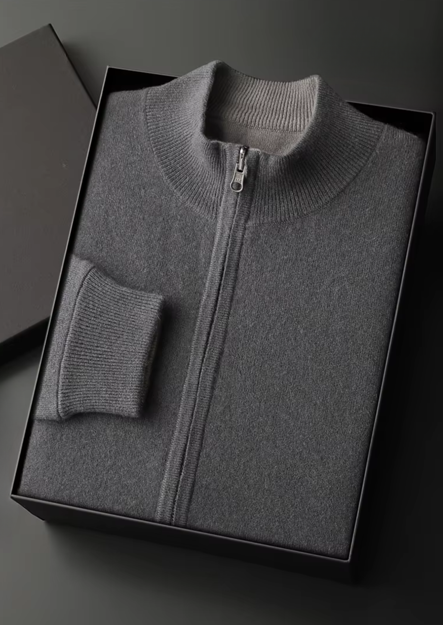 Pure Extra- Cashmere  Wool Zip Cardigan