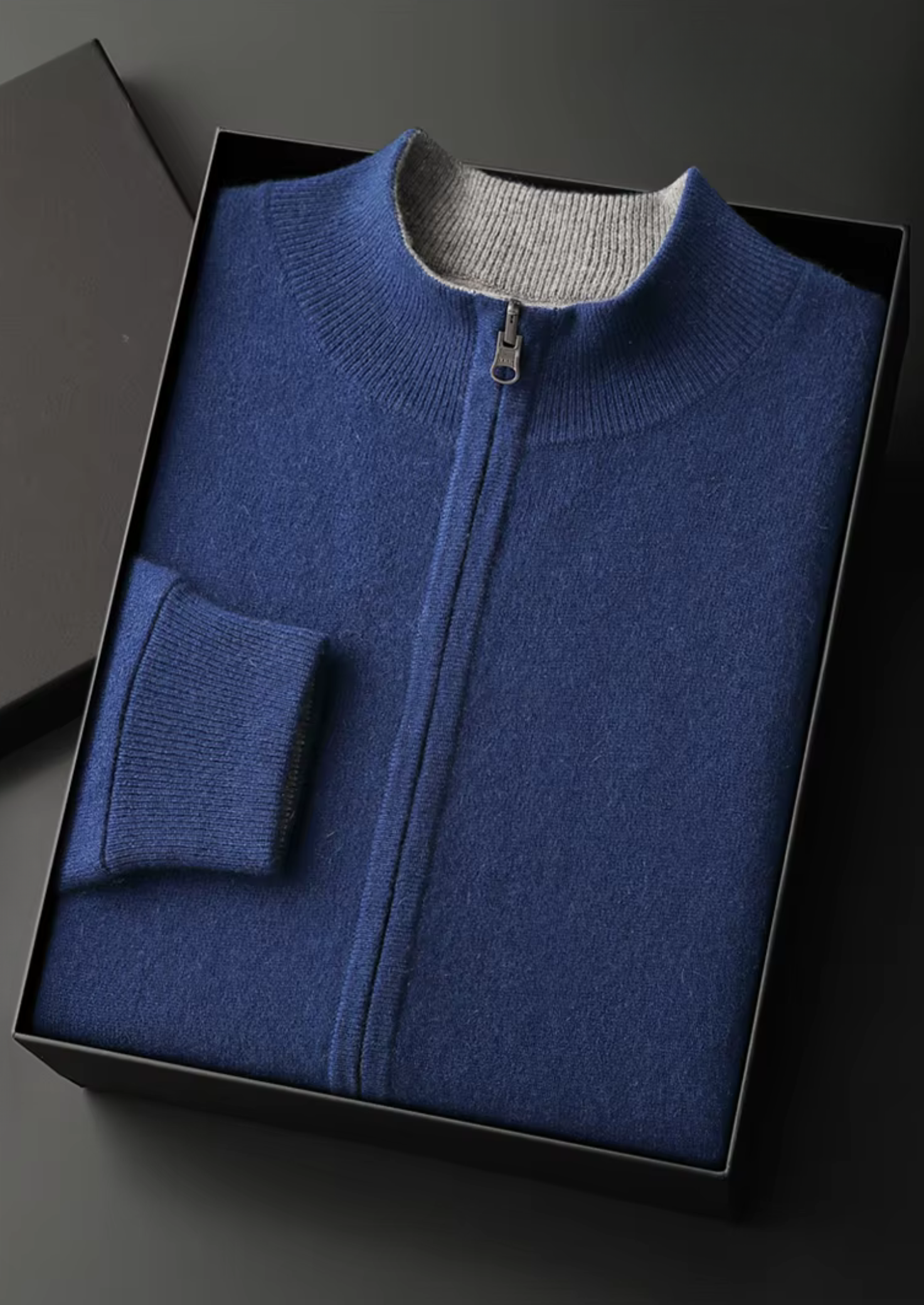 Pure Extra- Cashmere  Wool Zip Cardigan