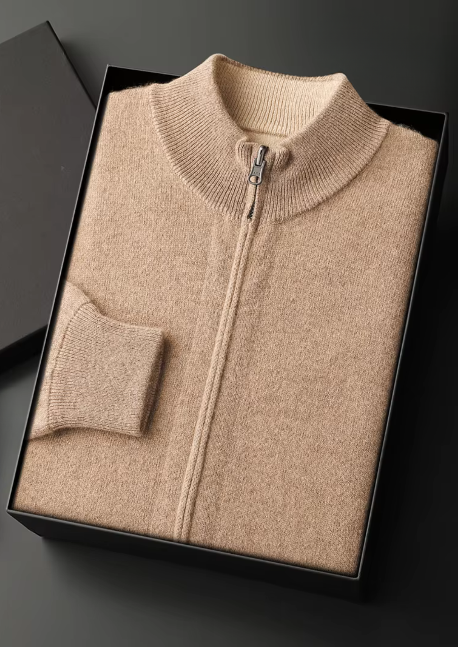 Pure Extra- Cashmere  Wool Zip Cardigan