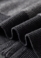 Pure Extra-Fine Merino Wool Gray Herringbone Set