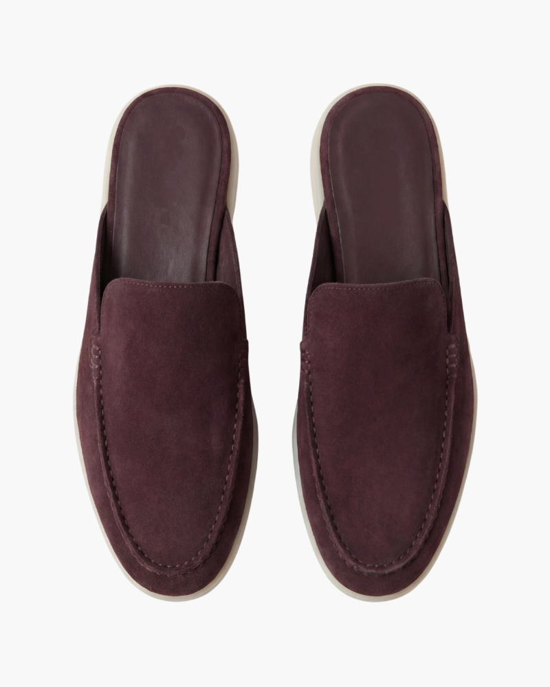 PORTSIDE SUEDE MULE - COFFEE