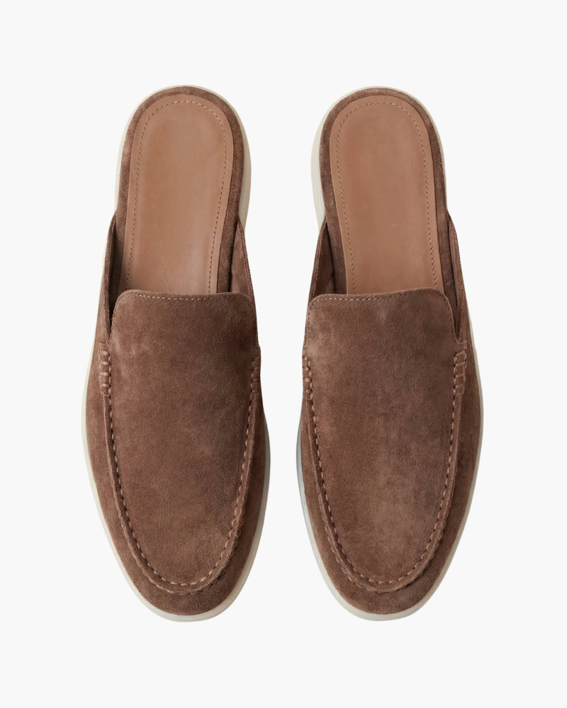 PORTSIDE SUEDE MULE - BROWN