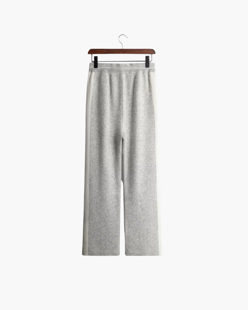 MERINO WIDE STRIPED LEISURE TROUSERS