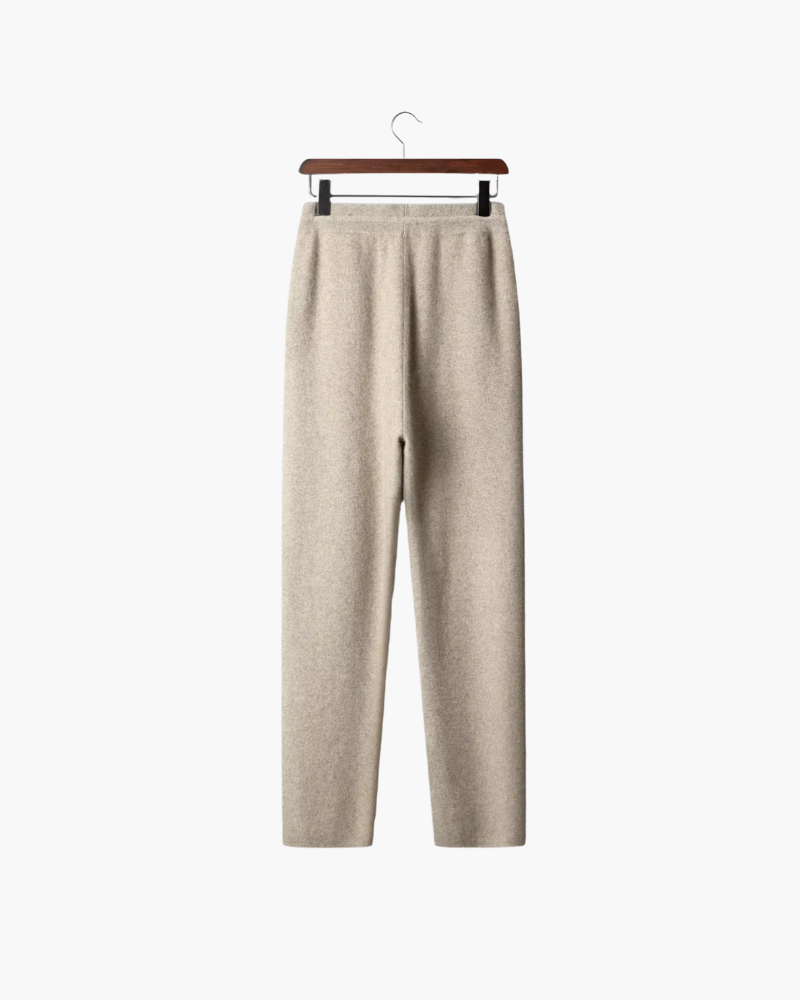 CASHMERE LEISURE STRAIGHT PANTS