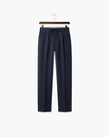 SILANA LINEN TROUSERS - NAVY BLUE