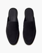 PORTSIDE SUEDE MULE - BLACK