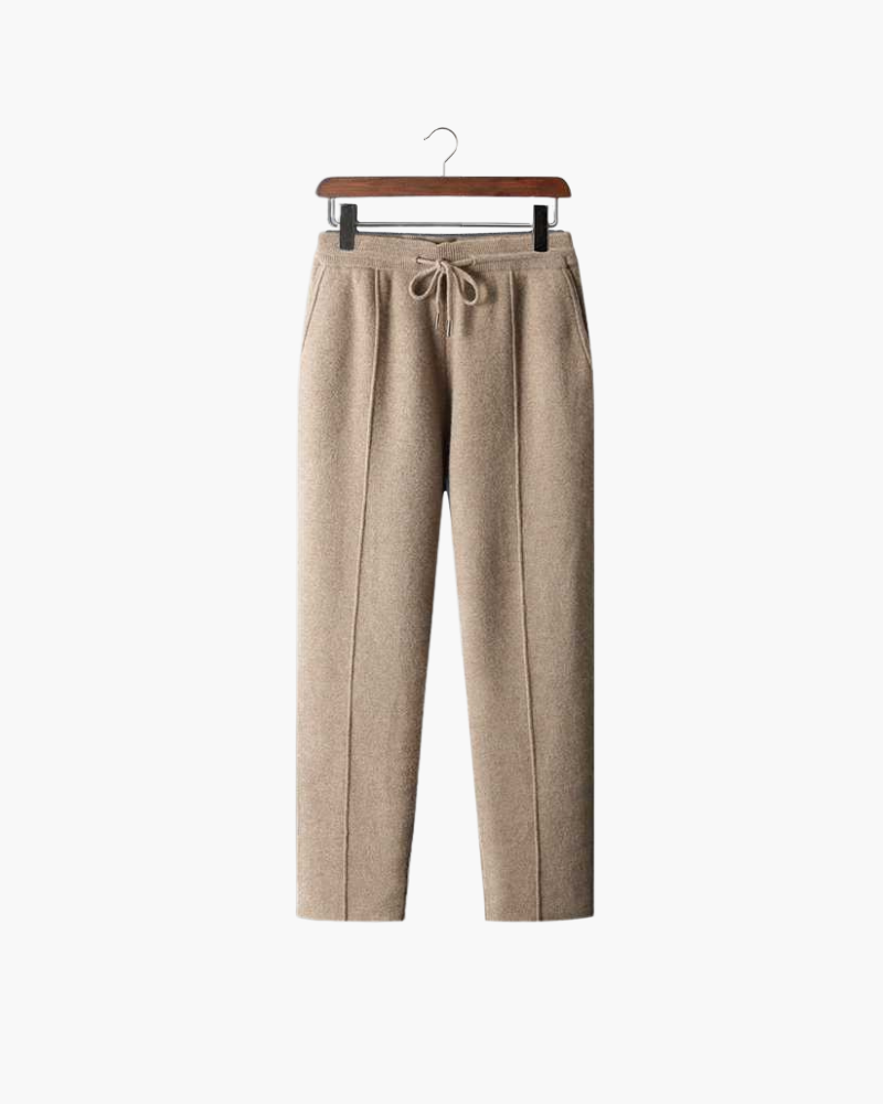 CASHMERE STRAIGHT TROUSERS