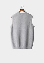 Pure Extra-Fine Merino Wool Crewneck Vest