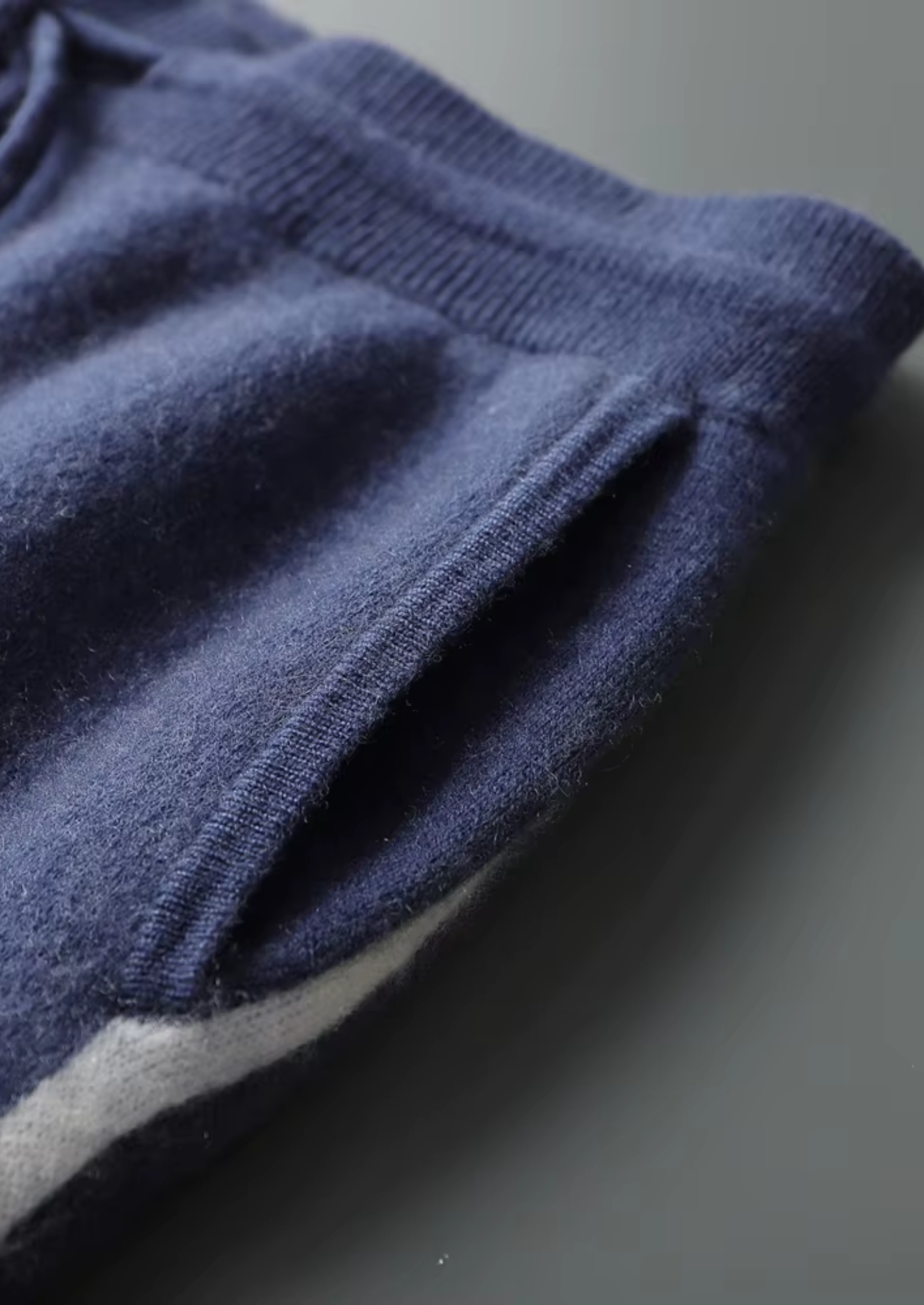 Premium Cashmere Navy Blue Milano Leisure Set