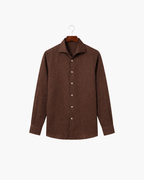 CAPRI LINEN SHIRT - BROWN