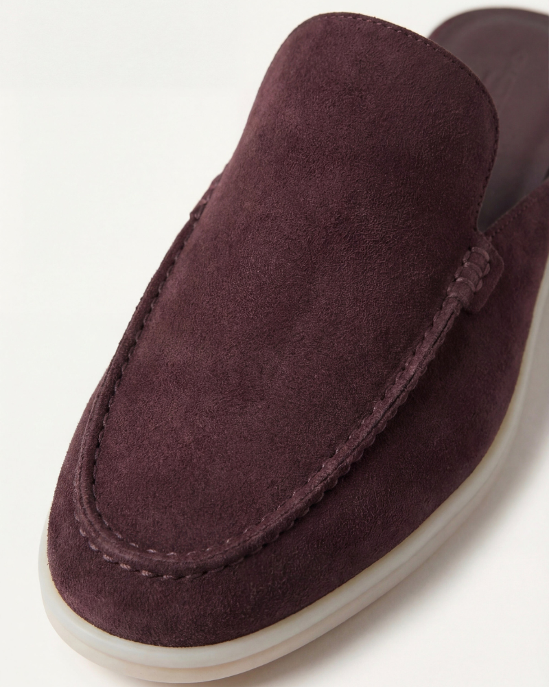 PORTSIDE SUEDE MULE - COFFEE