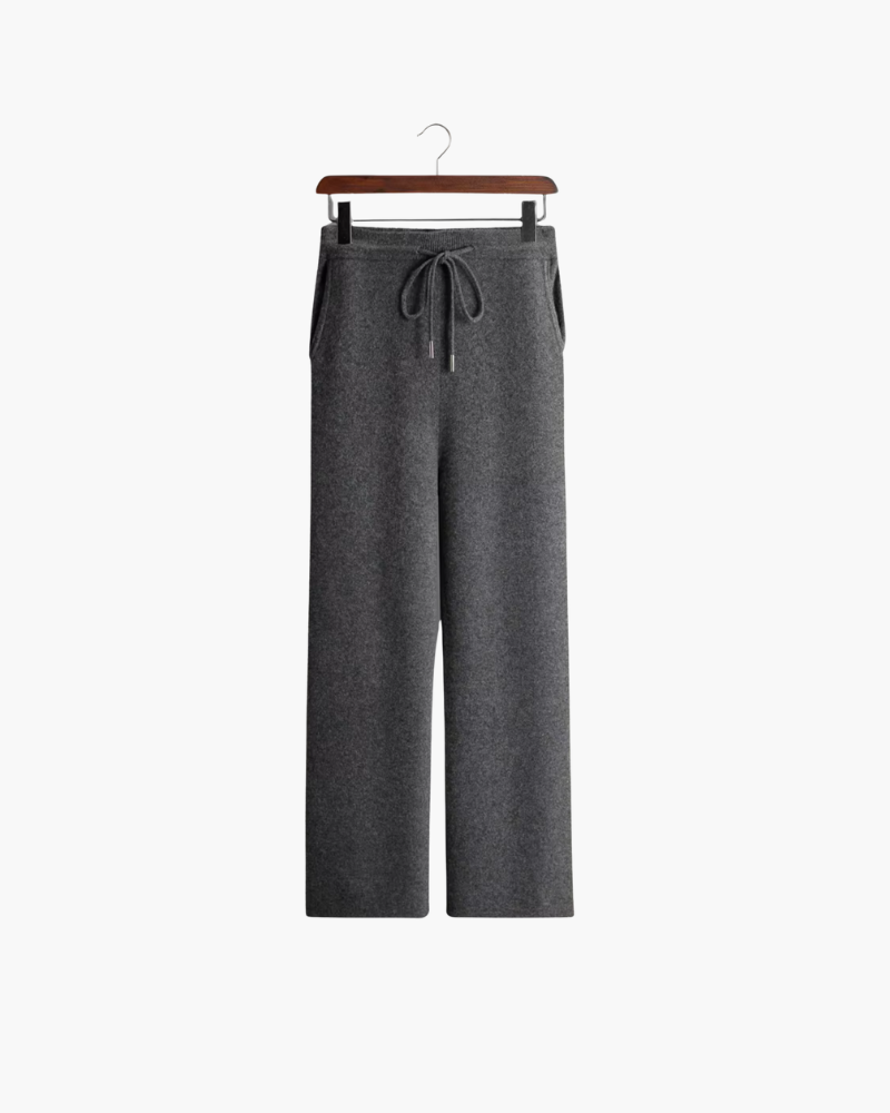MERINO WIDE STRIPED LEISURE TROUSERS