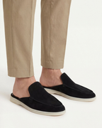 PORTSIDE SUEDE MULE - BLACK