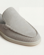 PORTSIDE SUEDE MULE - LIGHT GREY