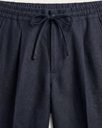 SILANA LINEN TROUSERS - NAVY BLUE
