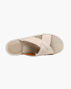 SHEEP SUEDE SANDAL - IVORY