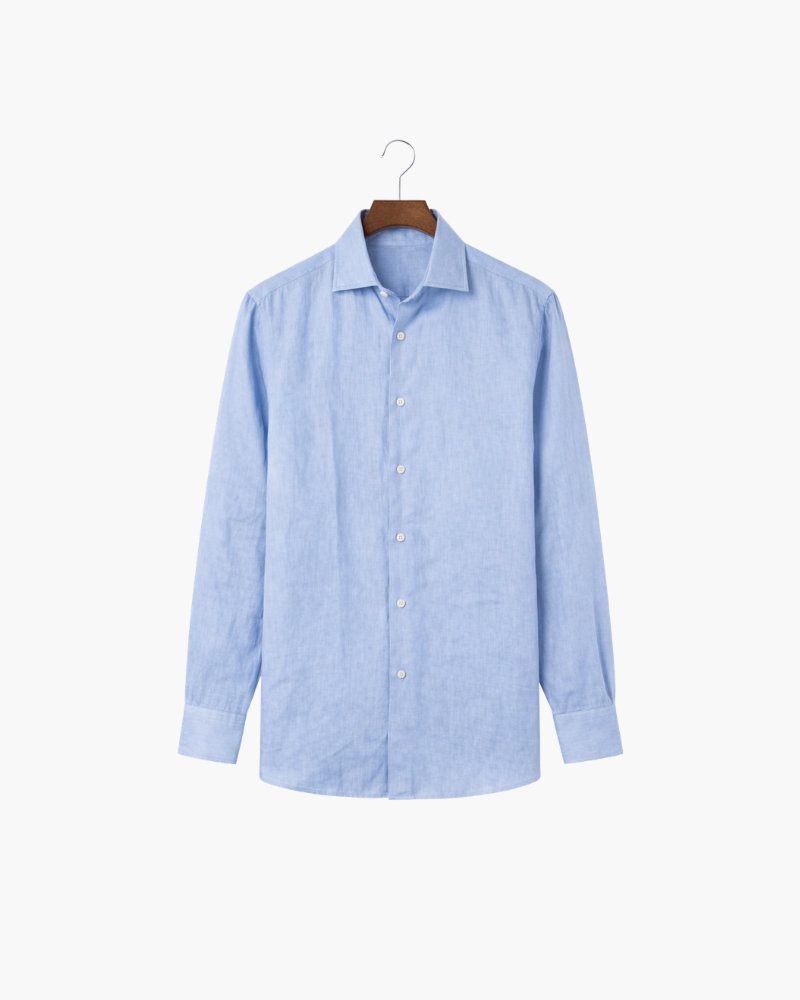 CAPRI LINEN SHIRT - SEA BLUE