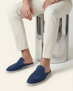PORTSIDE SUEDE MULE - BLUE