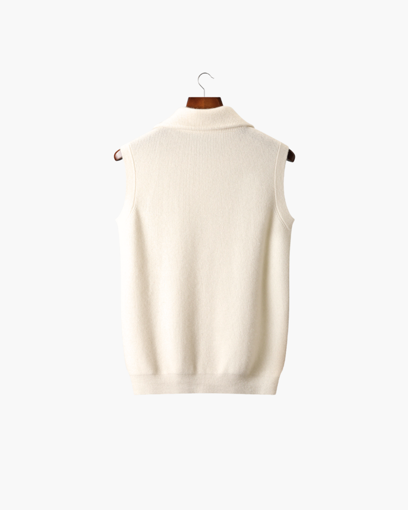 CASHMERE BODY WARMER VEST
