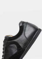 Black Retro Hybrid Suede Leather Runner