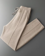 CASHMERE LEISURE STRAIGHT PANTS
