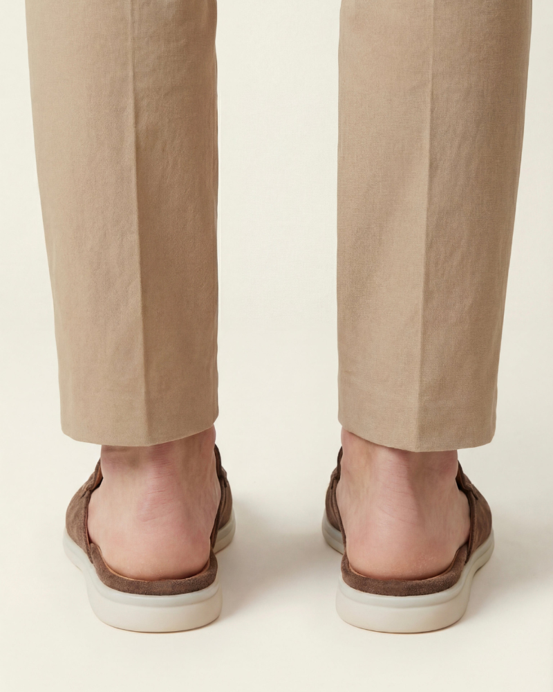PORTSIDE SUEDE MULE - BROWN