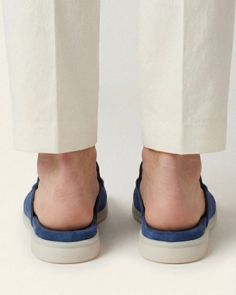 PORTSIDE SUEDE MULE - BLUE