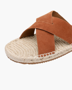 SHEEP SUEDE SANDAL - MOCHA