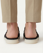 PORTSIDE SUEDE MULE - BLACK