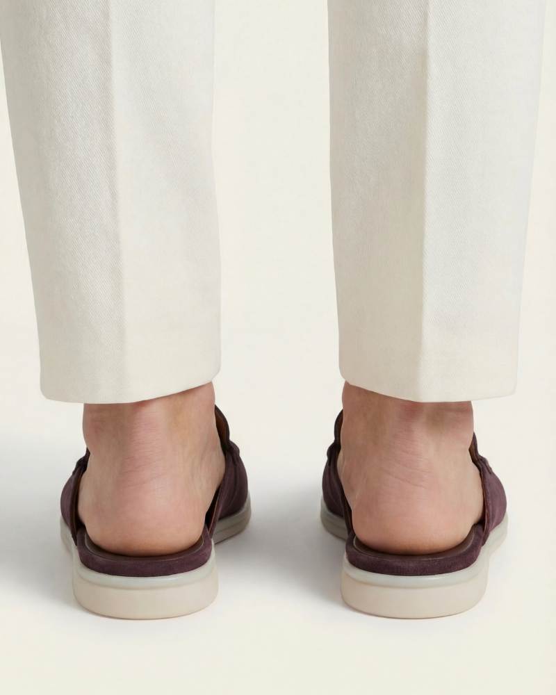 PORTSIDE SUEDE MULE - COFFEE